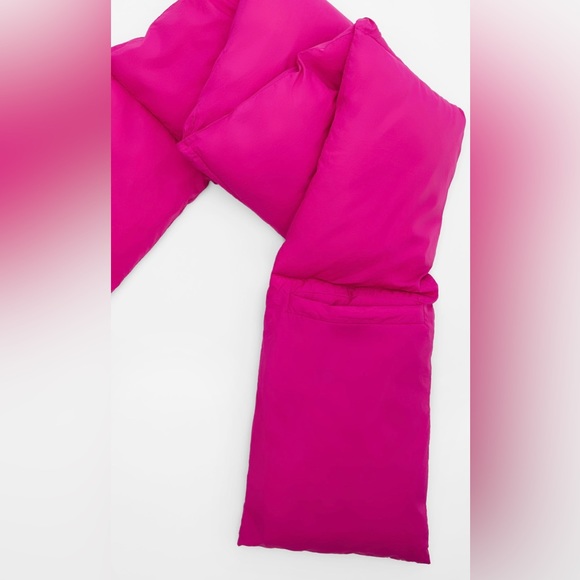 Zara Pink QUILTED SCARF - Picture 4 of 6